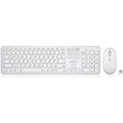 Perixx Desktop PERIDUO-610W Wireless [DE] white 4-Tasten Maus, Anpassbarer Level